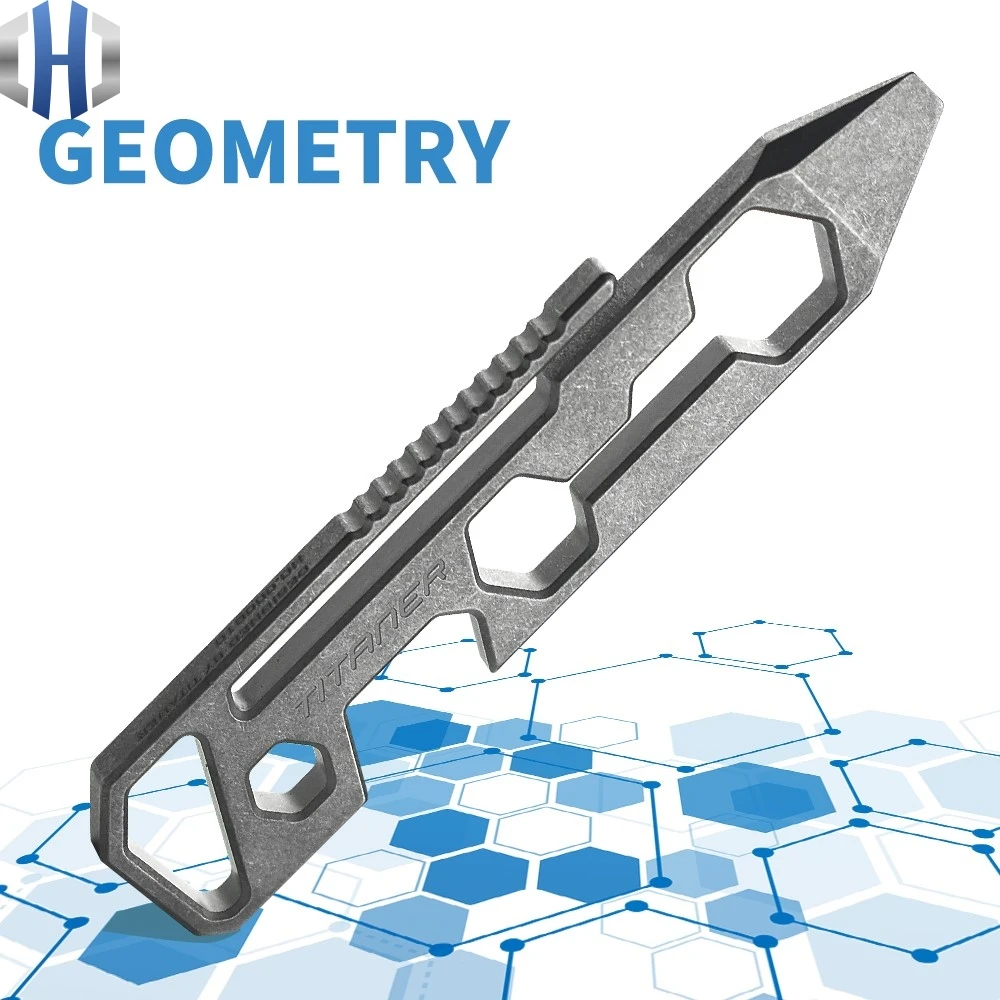 Титановый сплав Открытый Портативный EDC Многофункциональный ключ ручной открывалка отвертка инструменты