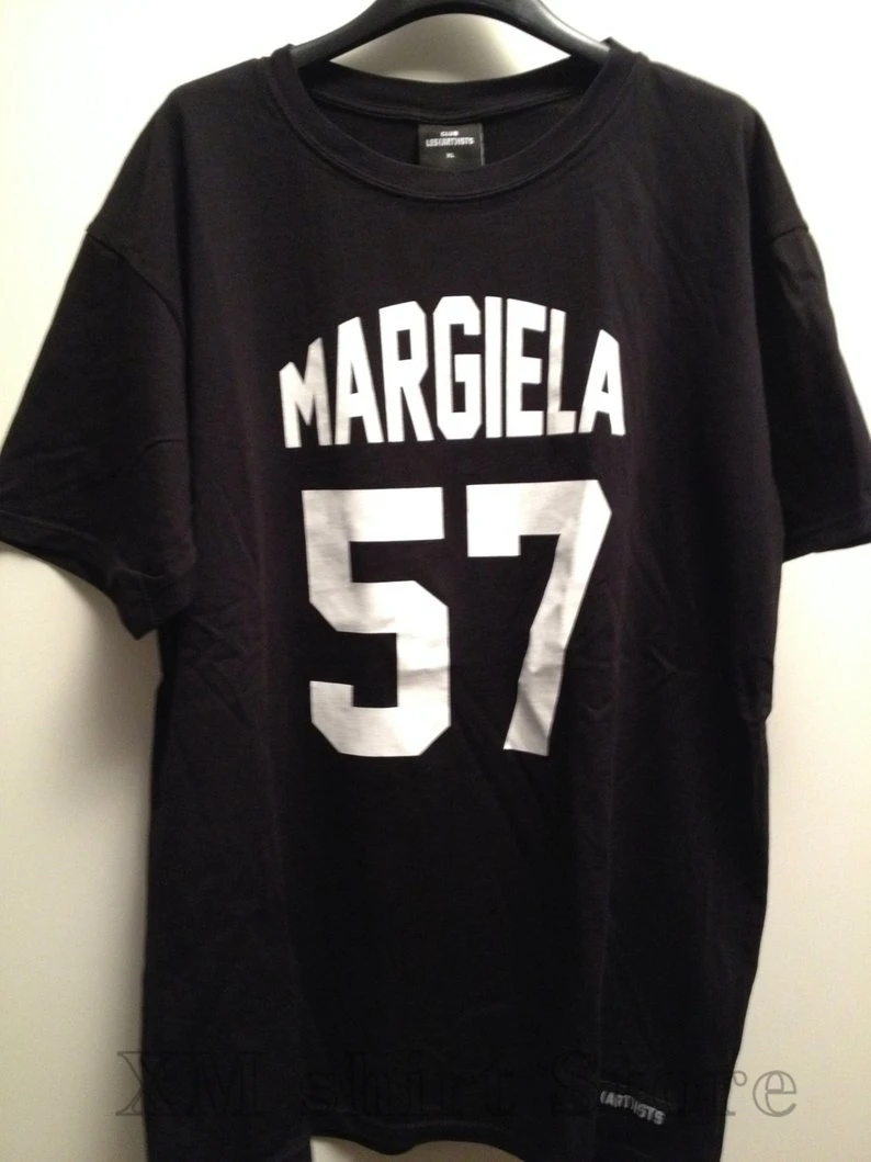 Les артистов margiela 57 черная футболка для мужчин Размер XL 100% хлопок забавная Мужская