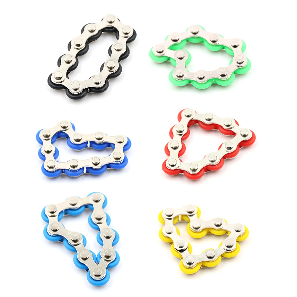 

High Quality Bike Chain Fidget Spinner Bracelet For Autism and ADHD Chaney Fidget Toy Anti Stress Toy For Kids/Adult/Student