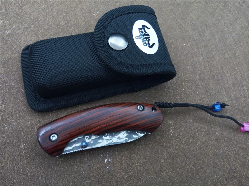 KESIWO KS065 Универсальный складной карманный нож EDC рыболовный нож дамасское лезвие нож для кемпинга качественный нож для выживания