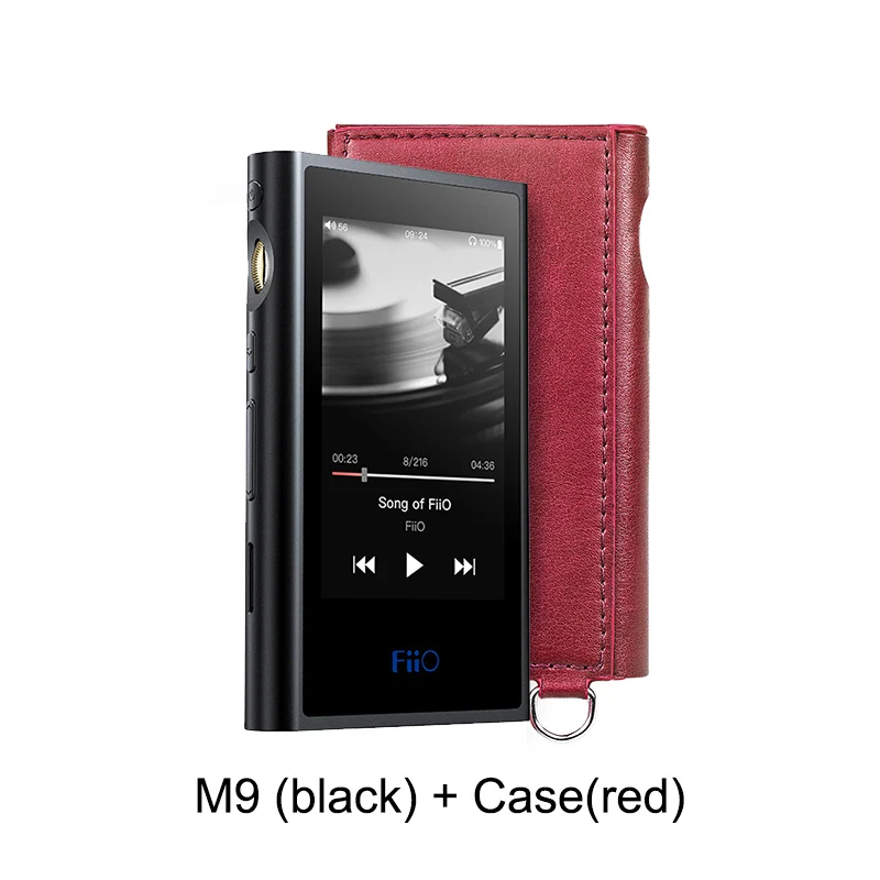 FiiO M9 HIFI AK4490EN* 2 Сбалансированный WIFI USB DAC DSD портативный аудио mp3-плеер высокого разрешения Bluetooth LDAC APTX FLAC - Цвет: M9(balck) and case