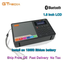 GTMEDIA D1 Портативный цифровой радио FM стерео/RDS многополосное радио Динамик с ЖК-дисплей Дисплей будильник