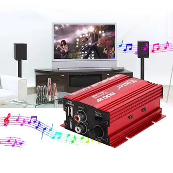 

12V Car Amplifier 3.5mm Jack 2CH 500W USB Hi-Fi Digital Stereo Audio Amplifier Car/ Motorcycle / Boat /MP3/MP4/CD Car Styling