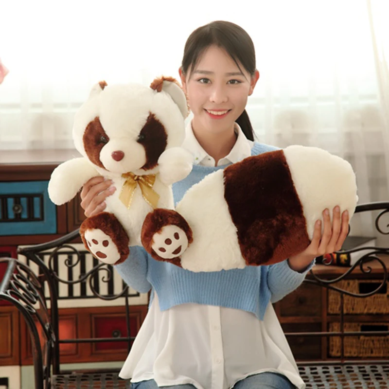 

Cute Long Tail Raccoon Plush Toys Kid Toy Soft Animal Stuffed Plush Doll Cartoon Pillow Sofa Back Cushion Girl Gifts