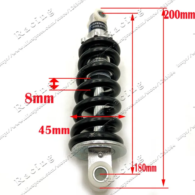 US $13.32 180MM Length 1500LB rear suspension shock for Electric Scooter Bike 47cc 49CC Mini Moto Dirt Bike A