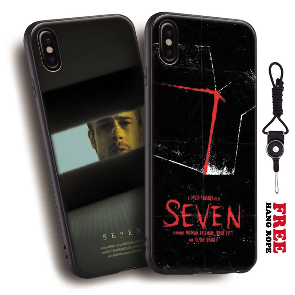 

Seven Se7en movie poster Coque Tpu Soft Silicone Phone Case Cover Shell For Apple iPhone 10 X 5 5s SE 6 6s 7 8 Plus