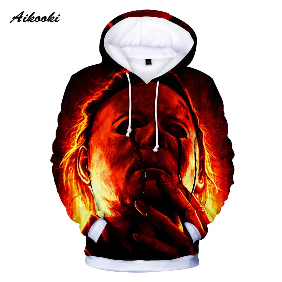 Men Sweatshirts 3D Printing halloween Long Sleeve Hoodie