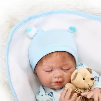 

Boy reborn dolls 20"50cm full silicone dolls reborn real sleeping fake baby bebes reborn menino bonecas