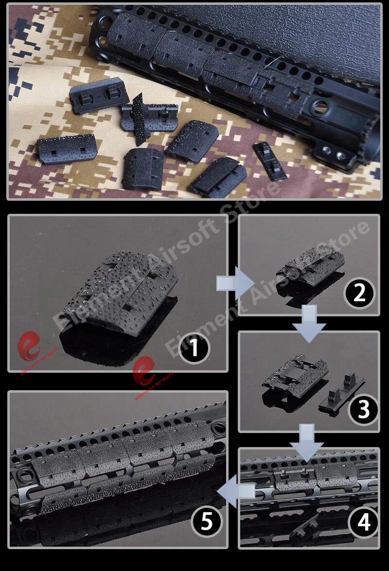 Element Airsoft рейка Крышка для m-lok sysytem 12 шт. аксессуары страйкбол Крепление weaver M LOK Тип 2 рейки 2 шт. MP02028