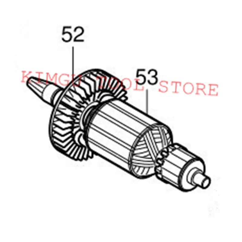 Якоря двигателя Замена для MAKITA JR140D BJR141 JR140DWDE BJR141Z 519052-5