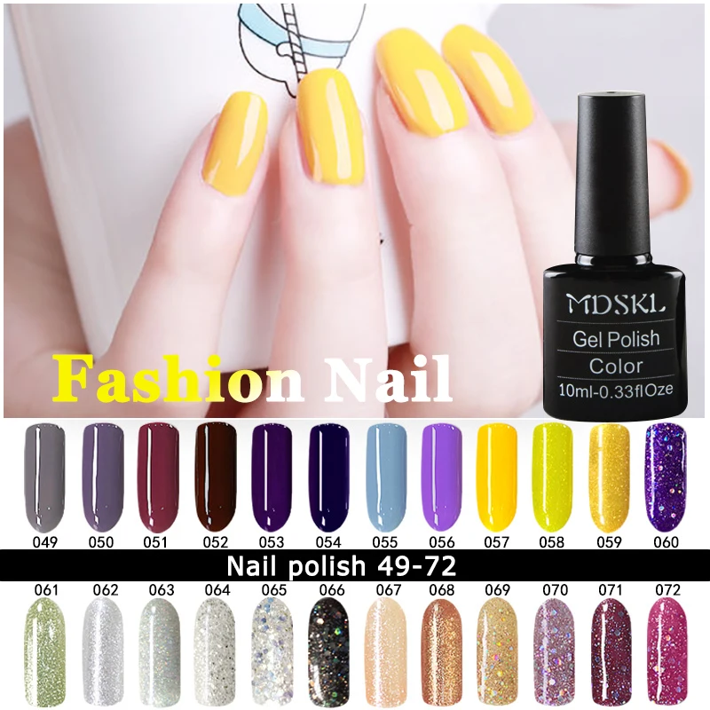 MDSKL Гель УФ Vernis Полу Постоянный 10 МЛ УФ Ногтей Гелем польский Soak Off Long Lasting Лак Для Ногтей Lacque 132 цвета