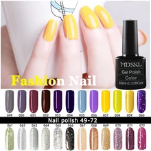 MDSKL Gel UV Vernis Semi Permanent 10ML UV Nail Gel Polish Soak Off Long Lasting LED Nail Polish Gel Lacquer 132 Colours