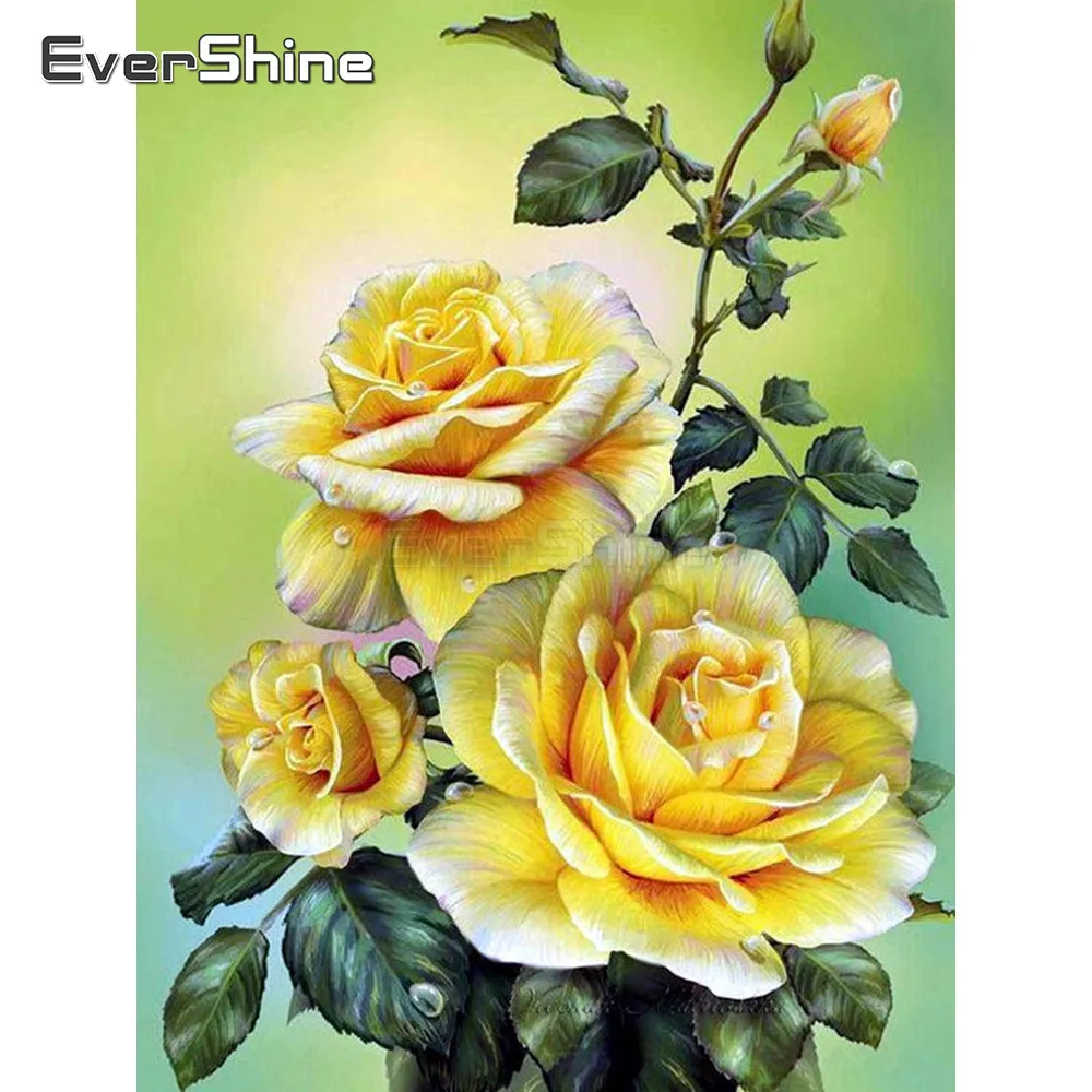 EverShine 5D алмазная картина Полная площадь с цветами страз Алмазная вышивка