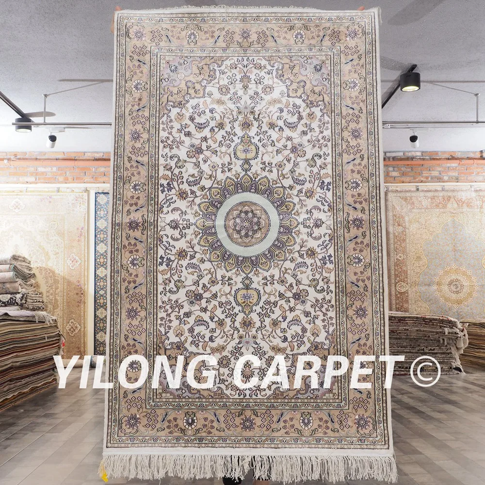 Yilong 3'x5 традиционный дизайн handknotted персидский ковер ручной работы изобразительных восточные ковры (SL128B3x5)