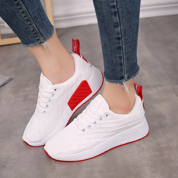 Zapatillas transpirables para mujer, zapatos informales de a la moda, de mujer| - AliExpress