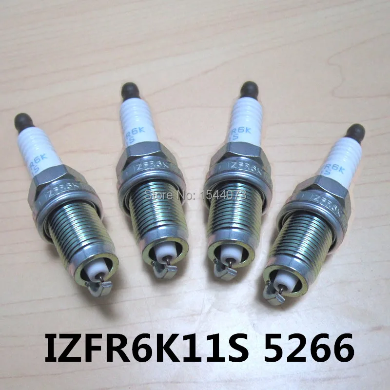 4pcs IZFR6K 11S Auto Car Spark Plug Type IZFR6K11S 5266 Laser Iridium Spark Plugs For Honda For Civic CR-V FR-V IZFR6K-11S 4pcs IZFR6K 11S Auto Car Spark Plug Type IZFR6K11S 5266 Laser Iridium Spark Plugs For Honda For Civic CR-V FR-V IZFR6K-11S