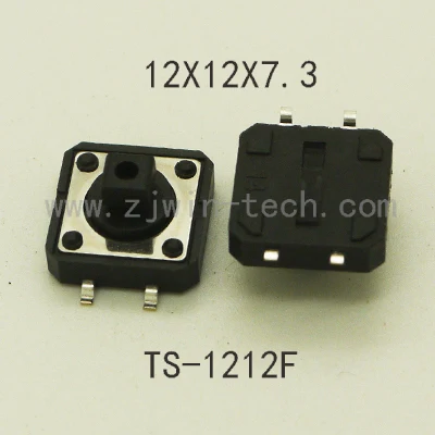 10 шт. 12X12 мм H = 10,3 мм с Красной Квадратной крышкой мгновенные тактильные 4PIN SMT такт переключатель кнопочный переключатель микроклавишная кнопка