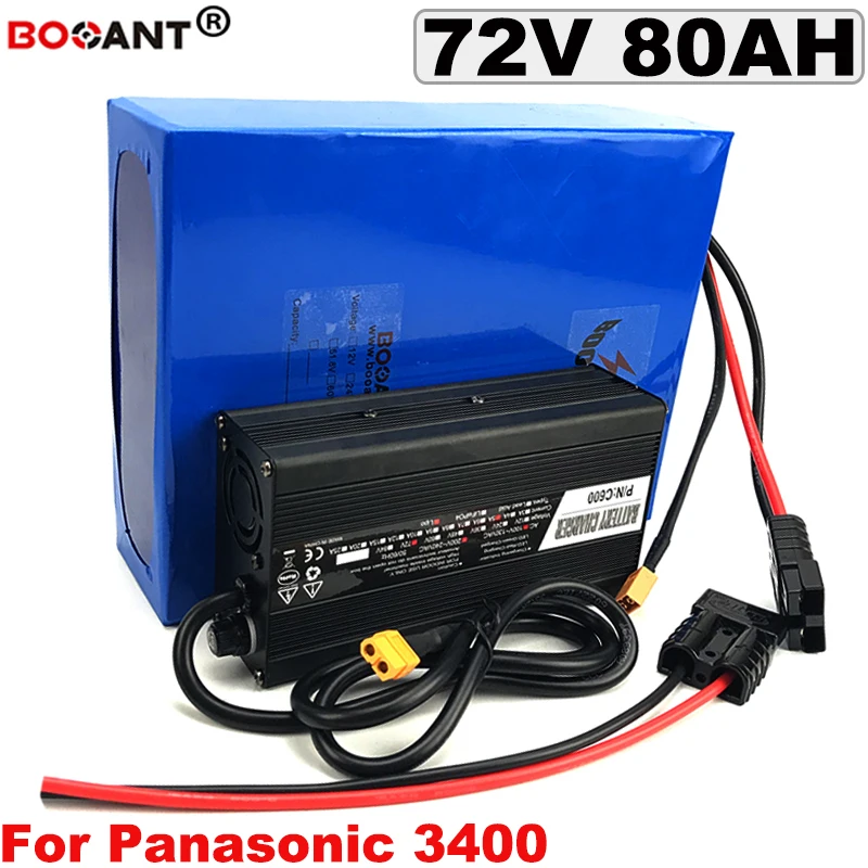 Biggest power 9000W 72V Lithium battery electric bike battery 72V 80AH Rechargeable E bike