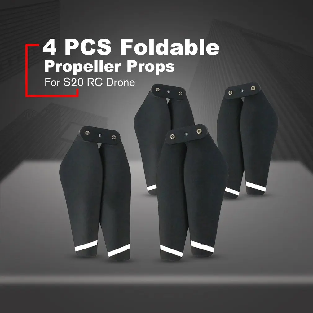 

4PCS RC Quadcopter Quick Release Foldable Propeller Props Blades Set Spare Parts 2CW+2CCW for S20 RC Drone Aircraft