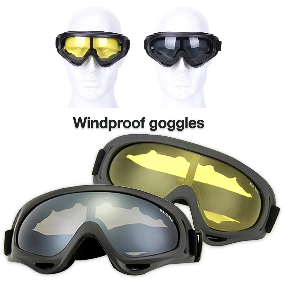 

2019 Airsoft Wind Dust Tactical Goggle Glasses Outdoor Sports Cycling Unisex Eyeglasses Military Army Protected Durable Eyewear