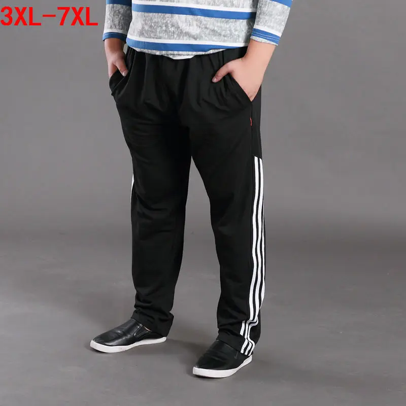 New 2017 Spring Autumn Winter Men Plus Size XXXL 4XL 5XL 6XL 7XL Pants Casual Loose Knitted 