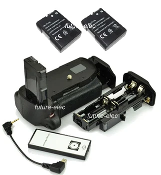 

2Step Battery Handle Hand Grip Hold Pack For Nikon D5100 D5200 SLR as MB-D51+Remote Control+2 x EN-EL14 ENEL14+AA Battery Holder