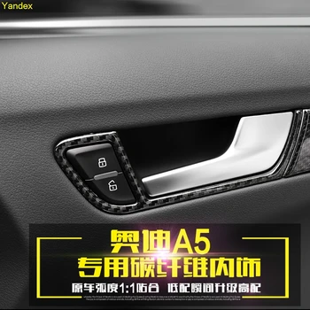 

Yandex FOR AUDI A5 CARBON FIBER INTERIOR MODIFICATIONS DOOR HANDLE TRIM HANDLE BOWL MODIFIED DECORATIVE FRAME PATCHES