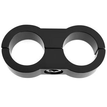 

Bracket Hose Clamp Connectors Black CNC Billet For 12AN AN12 Water Oil Fuel Line Separator Adapter