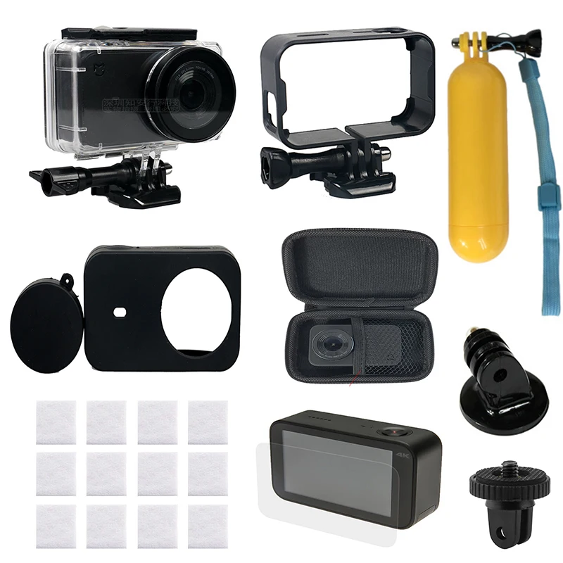 

Mijia Action Camera Accessory Waterproof Case/Bag/Frame/Floating Hand Grip/Cover/Protective film for Xiaomi Mi Mijia Mini 4K Cam