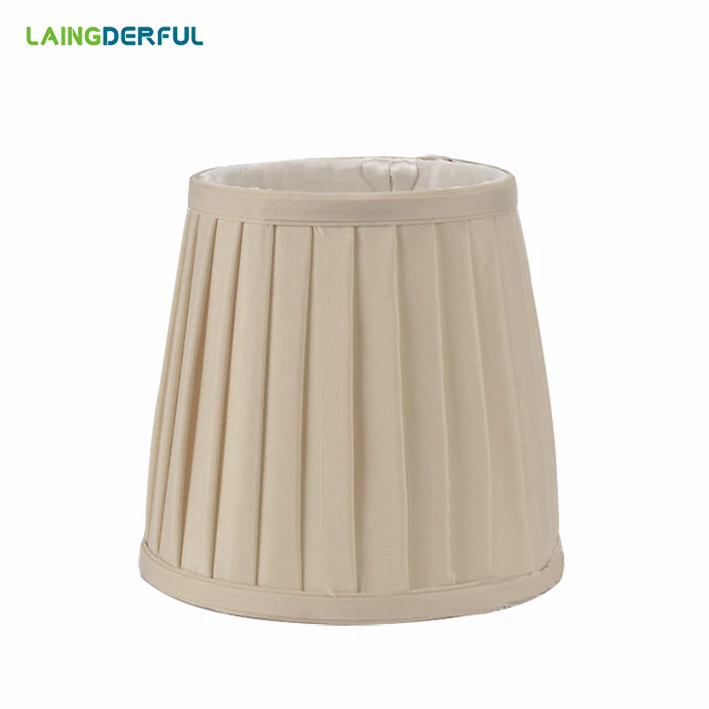 LAINGDERFUL New Chandelier Lamp Shade Linen Lampshade Light Cover Lamp Shades for Table Lamps for E14 candle lamps