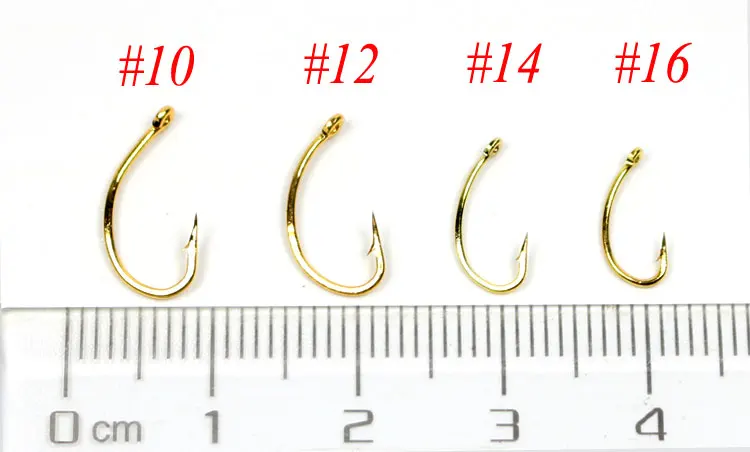 Big Rigs 50 Ganci Per Legatura Mosche Da Pesca Taglia 10 - Altà Qualità Per Ninfe E Mosche Sommerse Ganci Wet Fly Ninfe - Foto 5