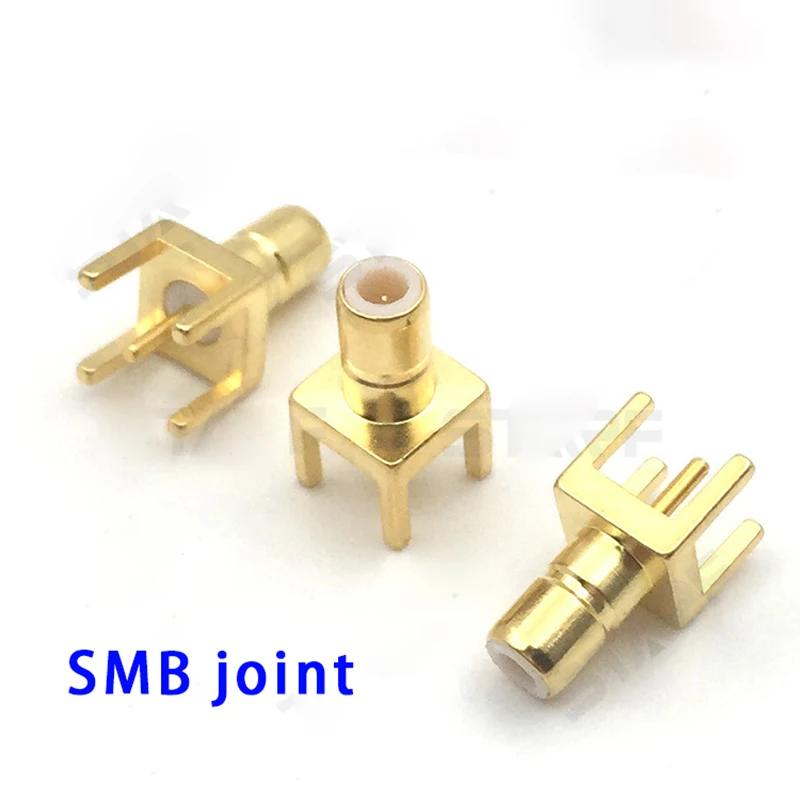 

SMB-KE Connector Copper SMB RF Coaxial Connector PCB Circuit Board Terminal SMB Connector