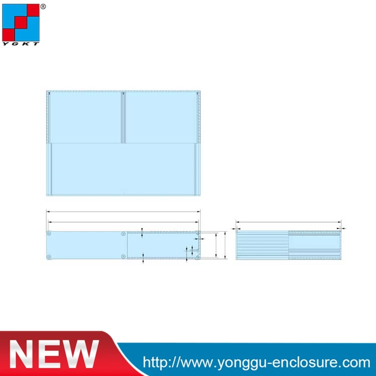 YGK-031 240*45-160 мм шасси коммуникационного оборудования/инверторный алюминиевый корпус/корпус Приборного Оборудования PCB