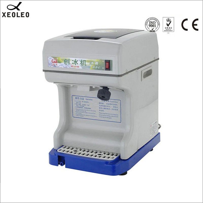 XEOLEO Electric Ice Planer Commercial Ice Crusher Automatic Snow cone