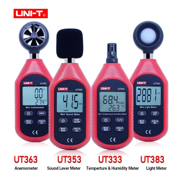 UNI-T Mini Light Meter Digital Luxmeter UT333 UT353 UT363 UT383 Thermometer Hygrometer Sound Level Anemometer | Инструменты