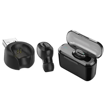 

T1 Mini Wireless Bluetooth Earphone Single In-Ear Sports Earbud Headset for Android IPhone 1200mah/2000mah/USB Magnetic Charger