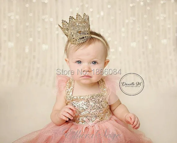 pink and gold dress for baby