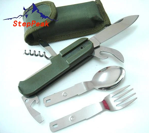 

New Outdoor Multi-function Multi Tools Knife Survival Tableware Military Design Tableware Knife Multi-Function Knife(ODT-015)