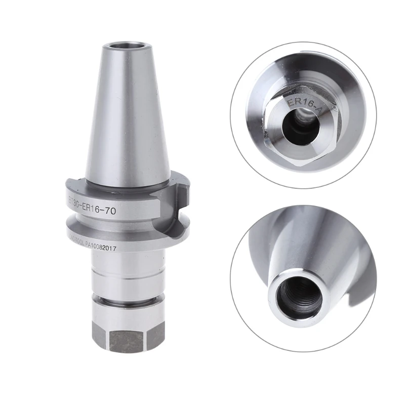 

1Pc BT30 ER16 70L Collet Chuck Tool Holder For Lathe CNC Milling Engraving Workhold W315