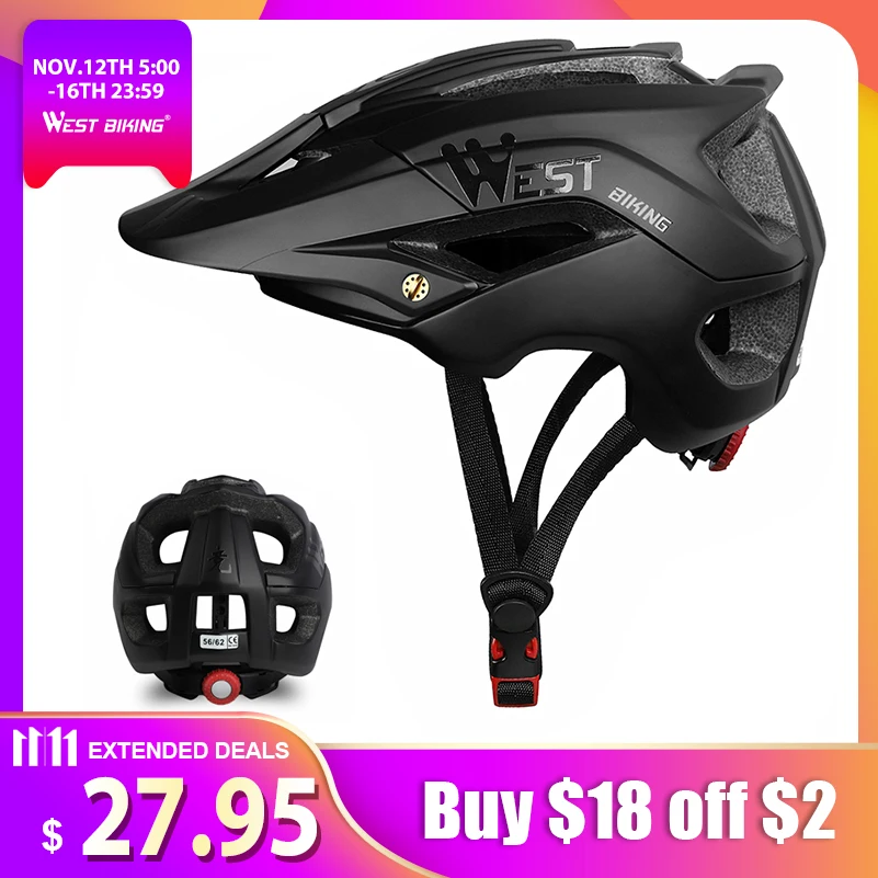 WEST BIKING Bicycle Helmet Trail XC MTB All-terrain Bike Helmet OFF-ROAD Casco Ciclismo Bicicleta Mountain Bike Cycling Helmet WEST BIKING Bicycle Helmet Trail XC MTB All-terrain Bike Helmet OFF-ROAD Casco Ciclismo Bicicleta Mountain Bike Cycling Helmet