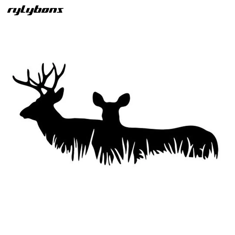 Rylybons 1 шт. олень Семья Творческий Виниловая пленка для оклеивания автомобилей