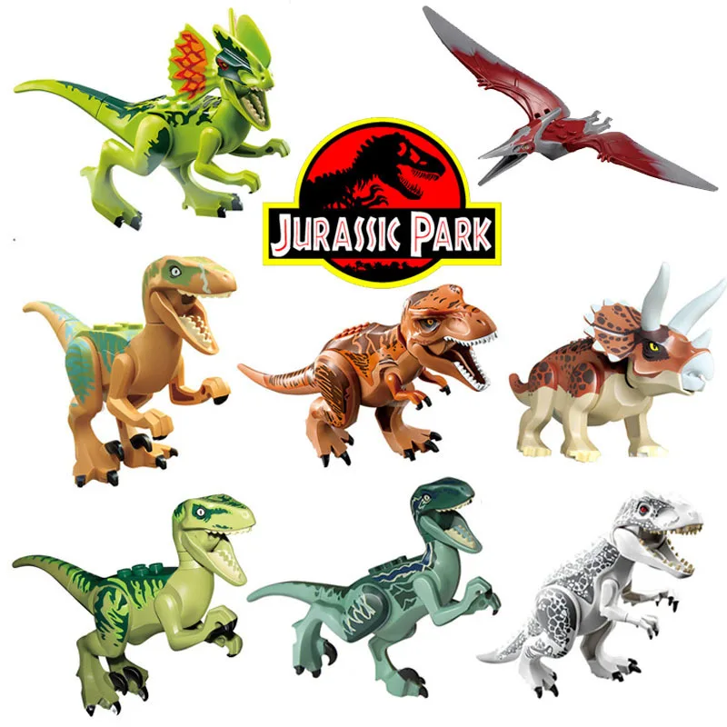 8 Pcs. Bricks Building Kits Compatibility LegoINGlys NinjagoINGlys Set Blocks Original Classic Dinosaurs Toys For Children Gift