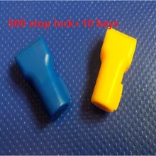 500pcs/lot EAS display security Stop lock Magnetic Hook stop lock for hypermarket +10pcs magnetic detacher keys