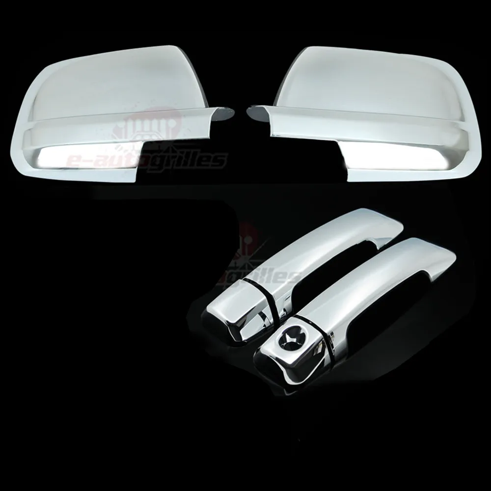 

XYIVYG Chrome Door Handle+Mirror+Tailgate Cover 07-13 For Toyota Tundra Double Cab