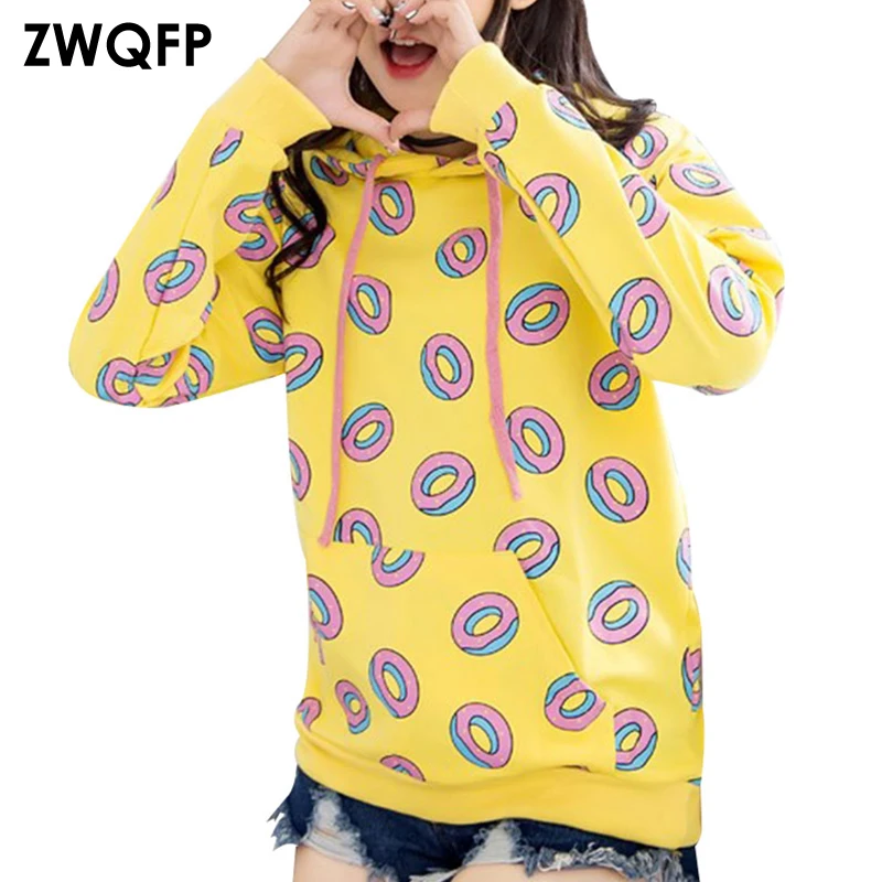 moletom de donuts amarelo