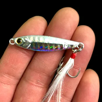 

1pcs Slow Metal Jig Sea Fishing Lure Slow Shaking Jigging Bait Artificial Metal Lead Jigs 7g 40mm Fish Spoon Lures Salt Water