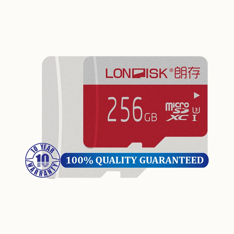 LONDISK 256 GB Micro SD карты UHS-I(U1)/UHS-I(U3)/Class 10(C10) microSDXC карты памяти с sd-адаптером