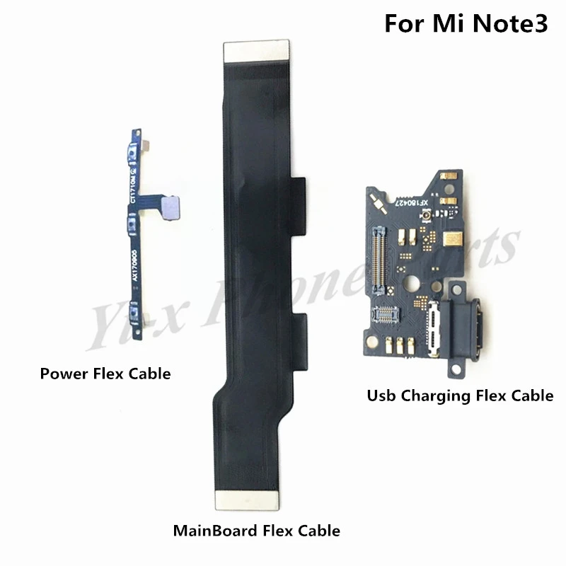 Для Xiaomi Note 3 громкость питания и материнская плата USB порт для зарядки зарядное