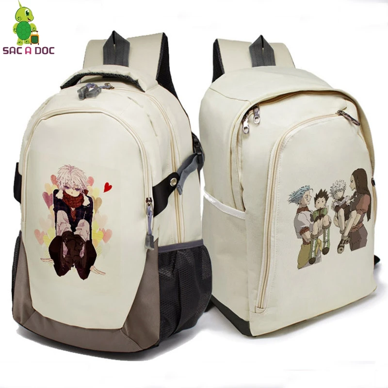 

Anime HUNTER X HUNTER Backpack Gon Killua School Bags for Teenage Girls Boys Travel Rucksack Large Capacity Laptop Backpack