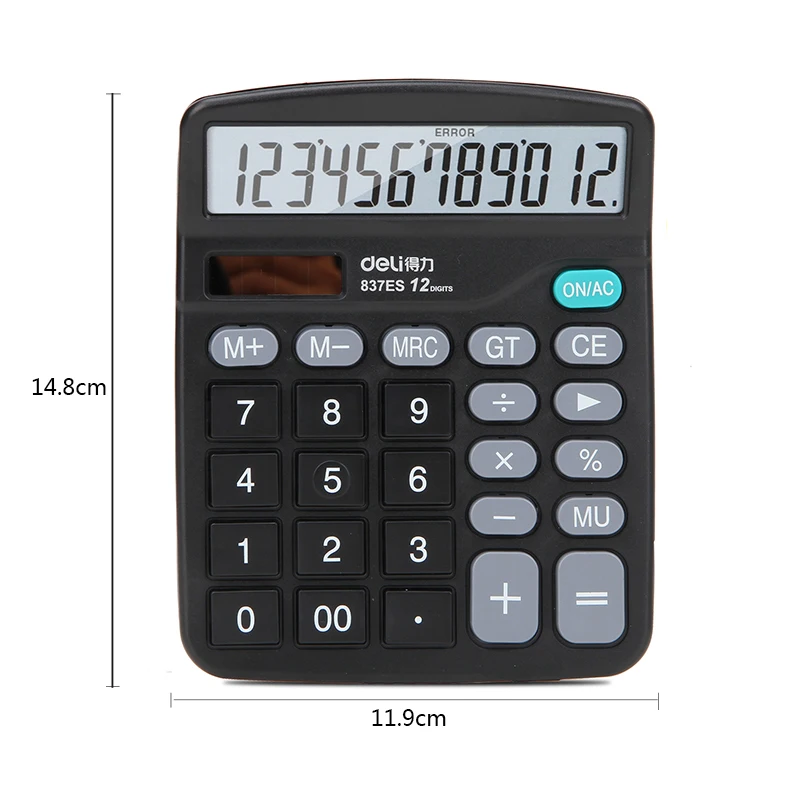 ديلي LCD 12 أرقام مكتب التجارية حاسبة AAA بطارية طالب حاسبة الغرض العام مكتب أدوات المالية